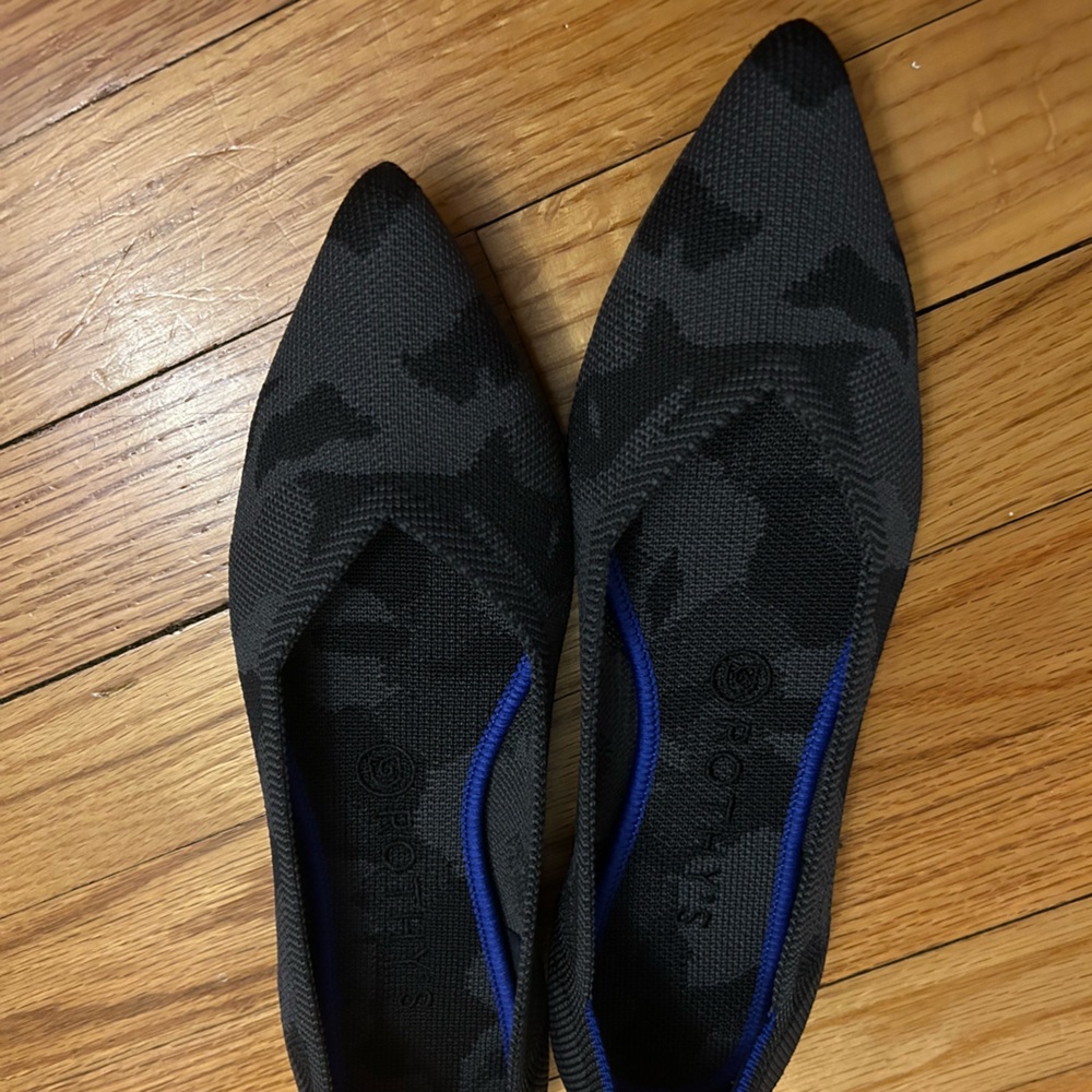 Rothy’s The Point Flat Shoes Camo, Size 9